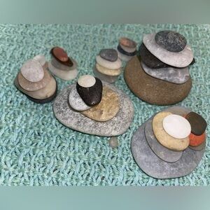 Zen Rocks Stacking Beach Stones Meditation